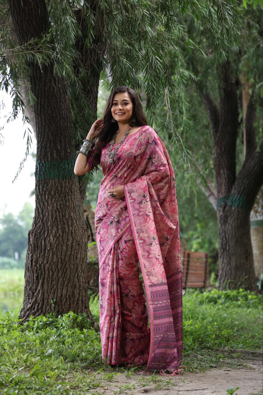 Traditional Tussar Silk Saree