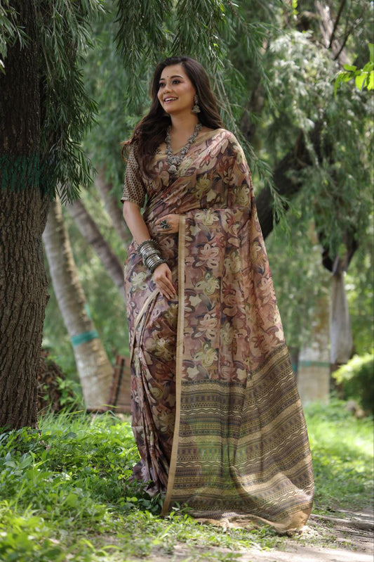 Traditional Tussar Silk Saree