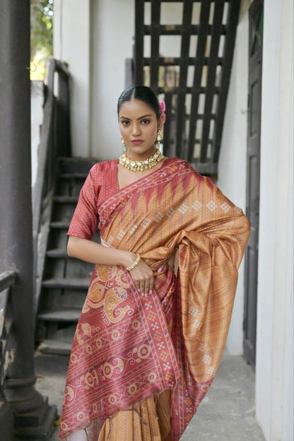 Traditional Tussar Silk Saree