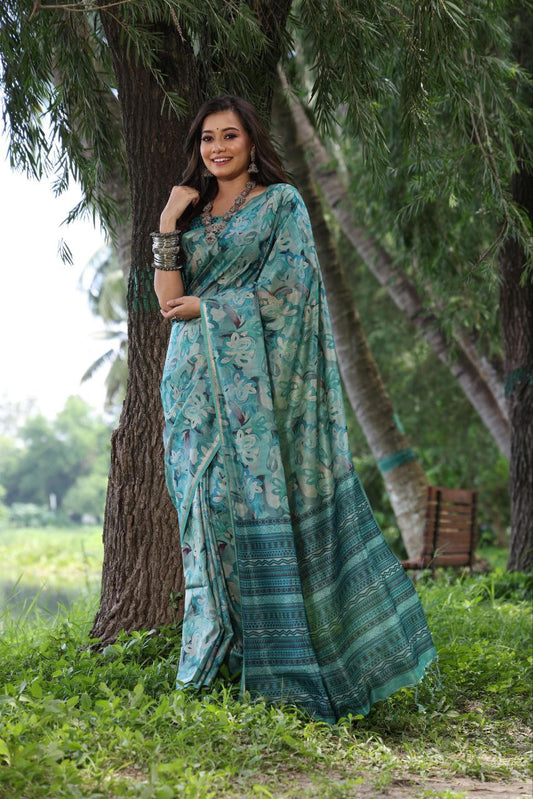 Traditional Tussar Silk Saree