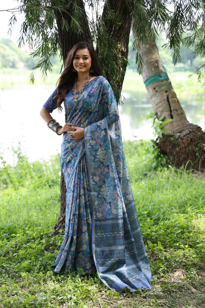 Traditional Tussar Silk Saree