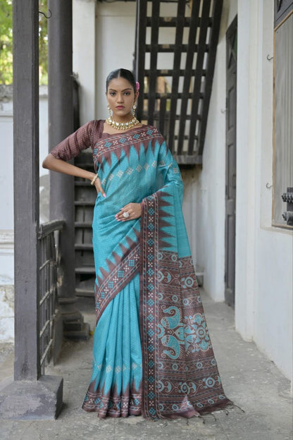 Traditional Tussar Silk Saree