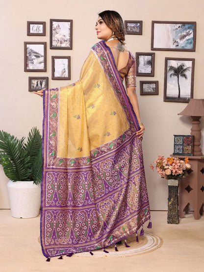 Traditional Wedding Banarasi Tissue Silk Saree