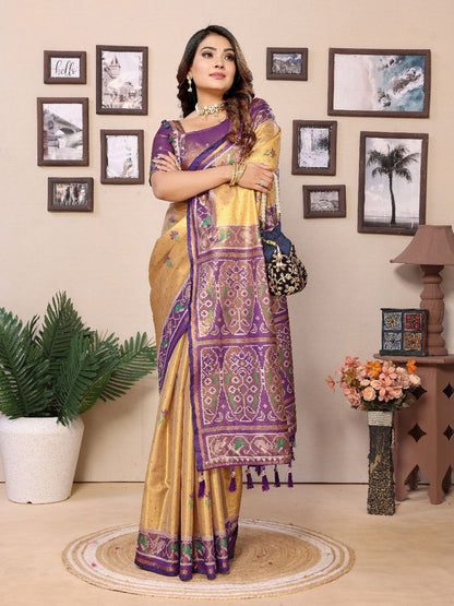 Traditional Wedding Banarasi Tissue Silk Saree