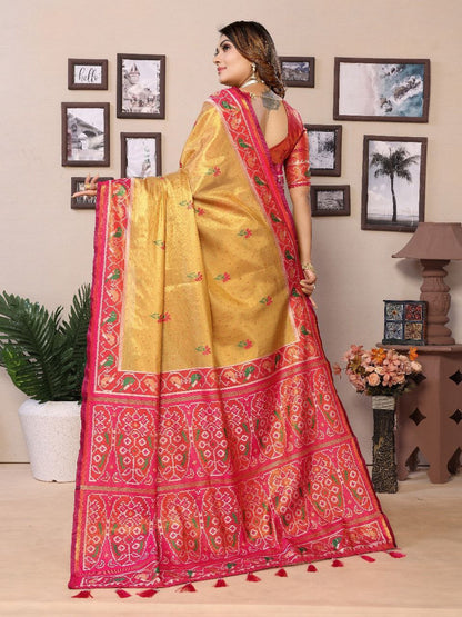 Traditional Wedding Banarasi Tissue Silk Saree