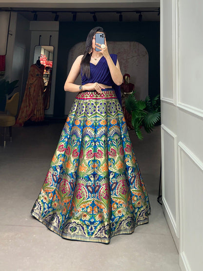 Traditional Wedding Wear Banarasi Silk Lehenga Choli