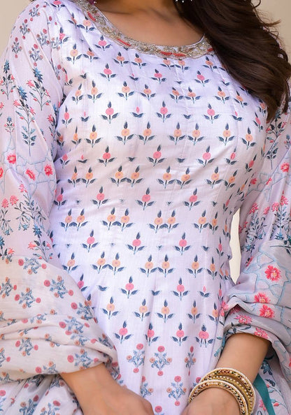 Traditional Wedding Wear Dola Silk Gown