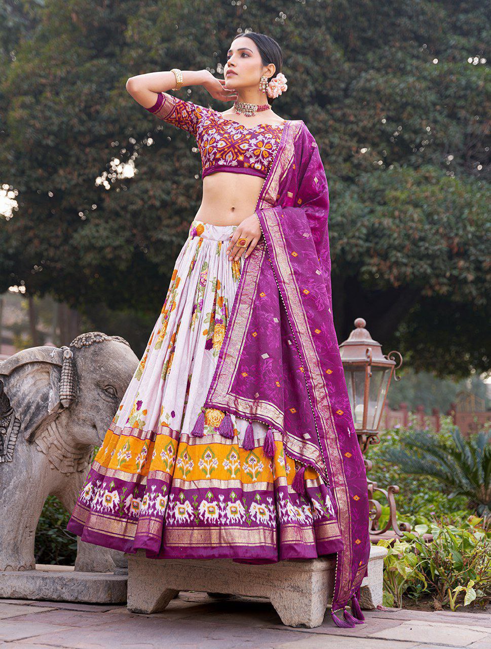 Traditional Wedding Wear Silk Lehenga