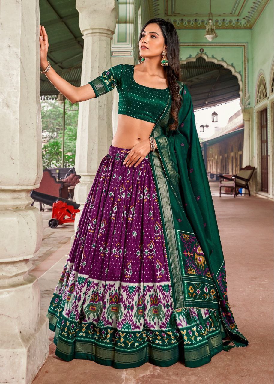 Traditional Wedding Wear Silk Lehenga