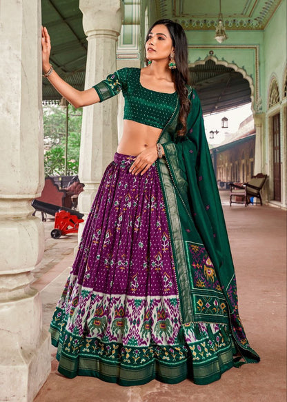 Traditional Wedding Wear Silk Lehenga