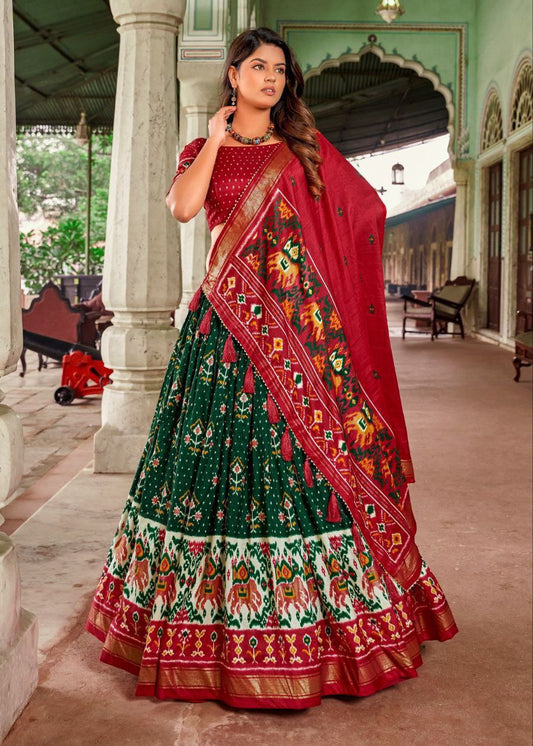 Traditional Wedding Wear Silk Lehenga