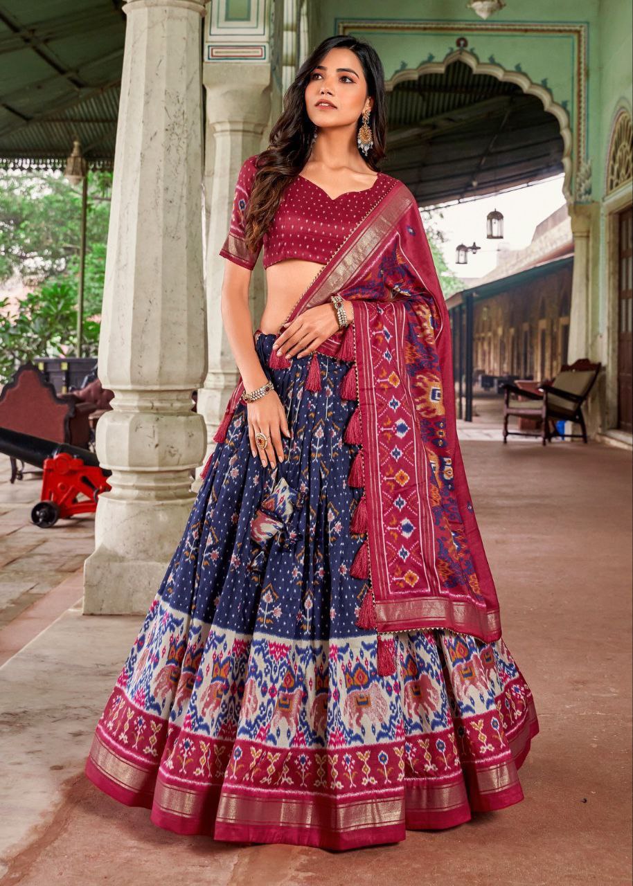 Traditional Wedding Wear Silk Lehenga