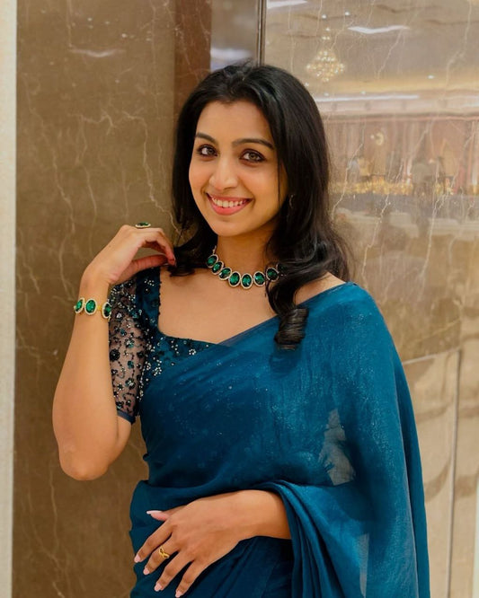 Trending Party Wear Space Silk Saree