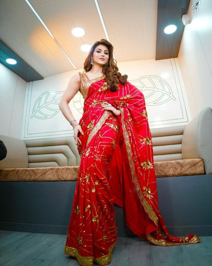 Urvashi's Bollywood Style Georgette Saree | Clone Design