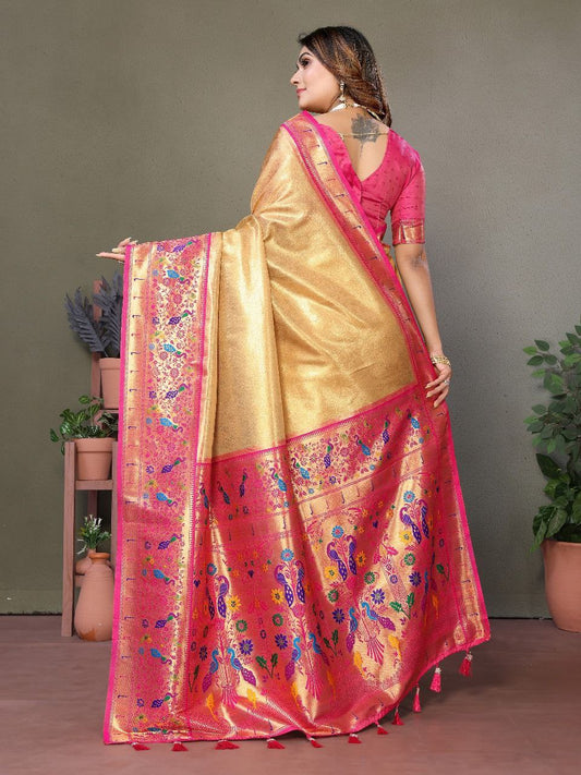 Wedding Banarasi Tissue Silk Saree