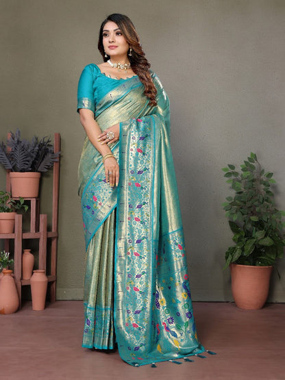 Wedding Banarasi Tissue Silk Saree