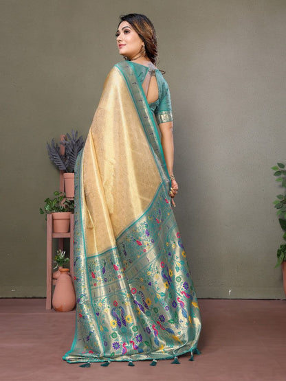 Wedding Banarasi Tissue Silk Saree