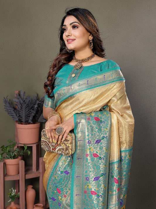 Wedding Banarasi Tissue Silk Saree