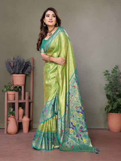Wedding Banarasi Tissue Silk Saree