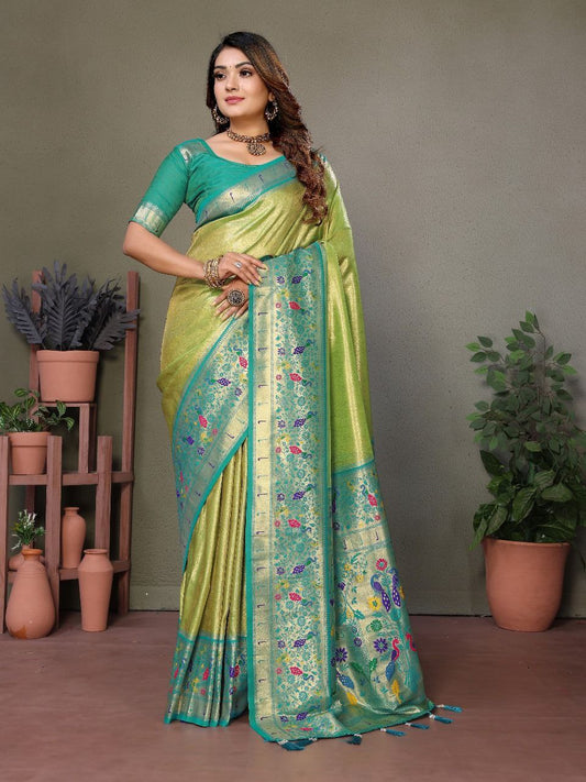 Wedding Banarasi Tissue Silk Saree