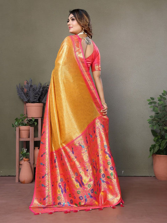 Wedding Banarasi Tissue Silk Saree