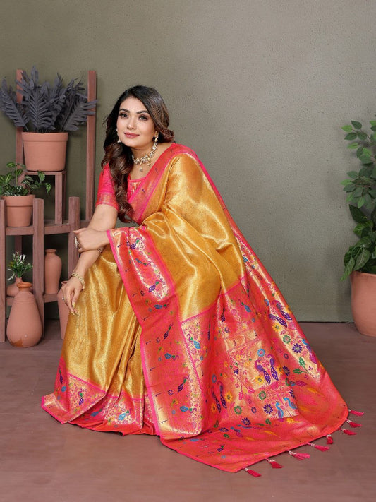 Wedding Banarasi Tissue Silk Saree