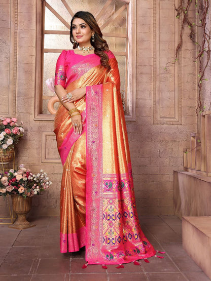 Wedding Banarasi Tissue Silk Saree