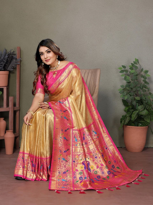 Wedding Banarasi Tissue Silk Saree