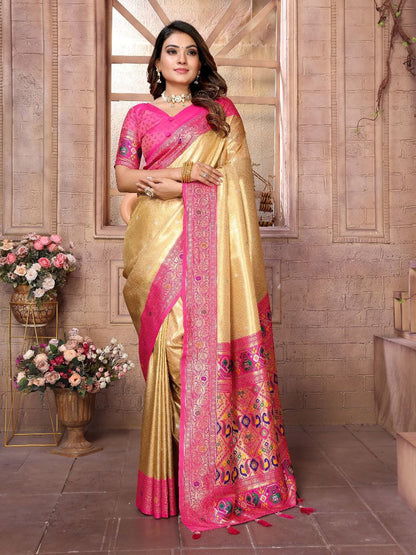 Wedding Banarasi Tissue Silk Saree
