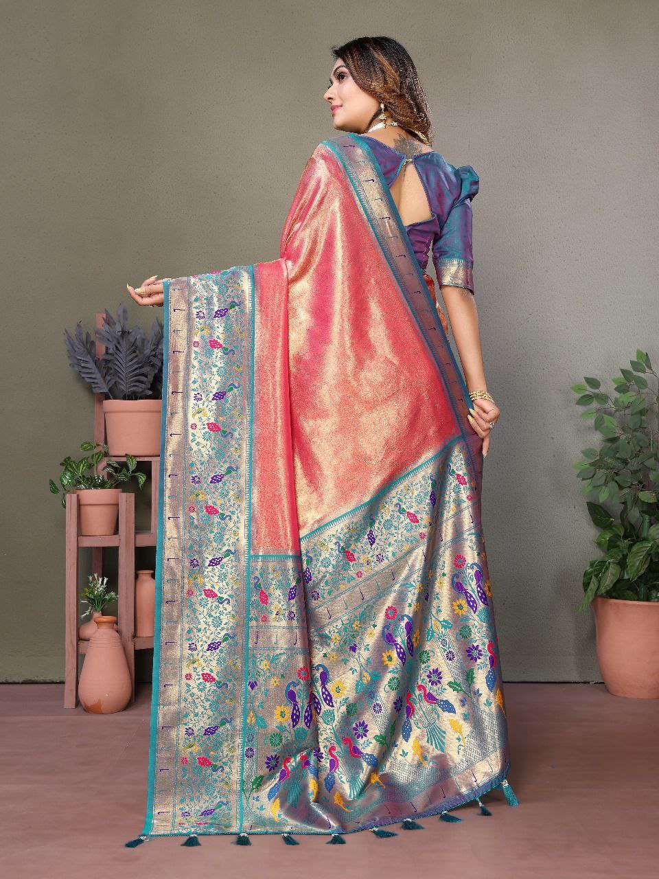 Wedding Banarasi Tissue Silk Saree