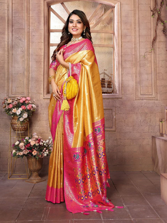 Wedding Banarasi Tissue Silk Saree