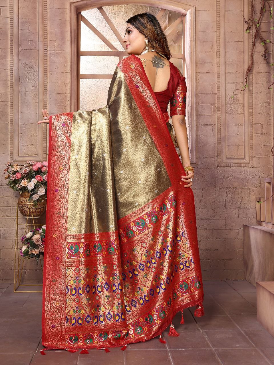 Wedding Banarasi Tissue Silk Saree