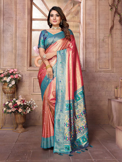 Wedding Banarasi Tissue Silk Saree