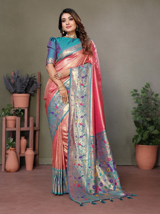 Wedding Banarasi Tissue Silk Saree
