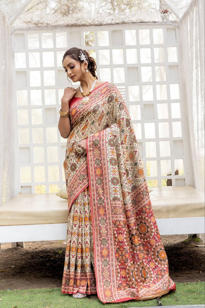 Wedding Wear 3D Weaving Patola Saree