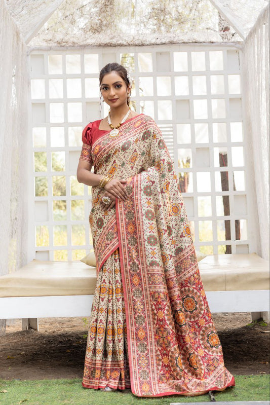 Wedding Wear 3D Weaving Patola Saree