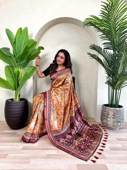 Wedding Wear Dola Viscose Saree