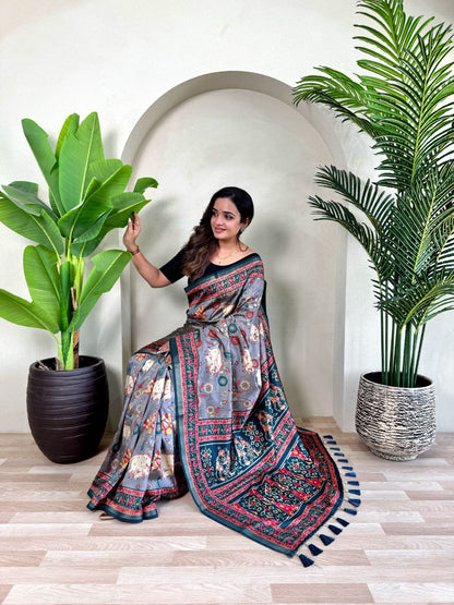 Wedding Wear Dola Viscose Saree