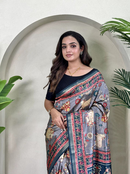 Wedding Wear Dola Viscose Saree