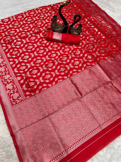 Wedding Wear Lichi Silk Saree