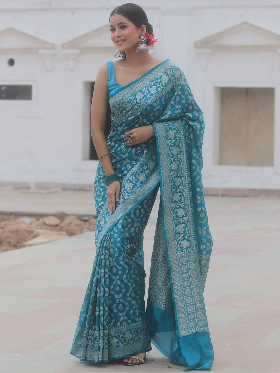 Wedding Wear Lichi Silk Saree
