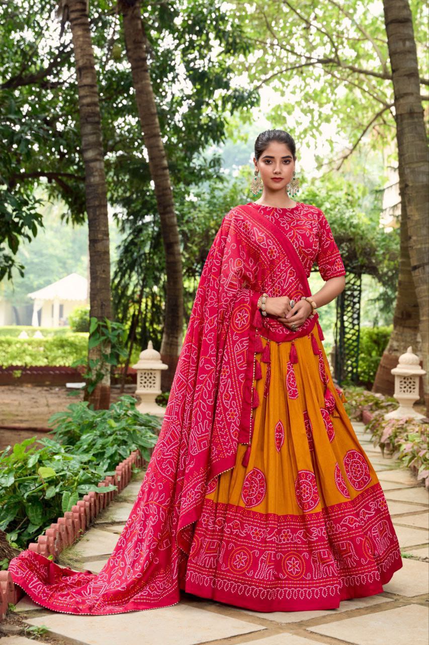 Wedding Wear Patola Printed Lehenga