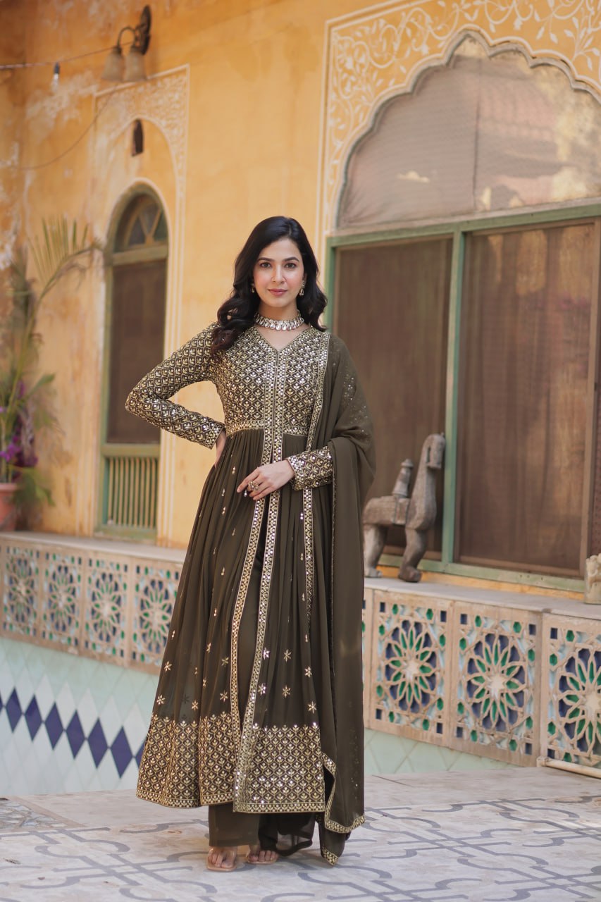 Wedding Wear Ready Made Kurti Pant With Dupatta