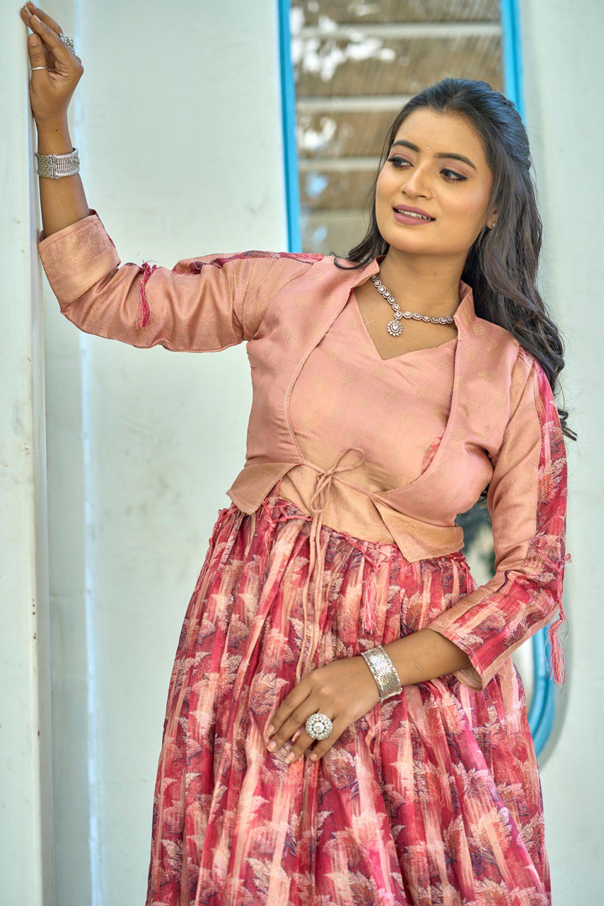 Wedding Wear Silk Koti Gown