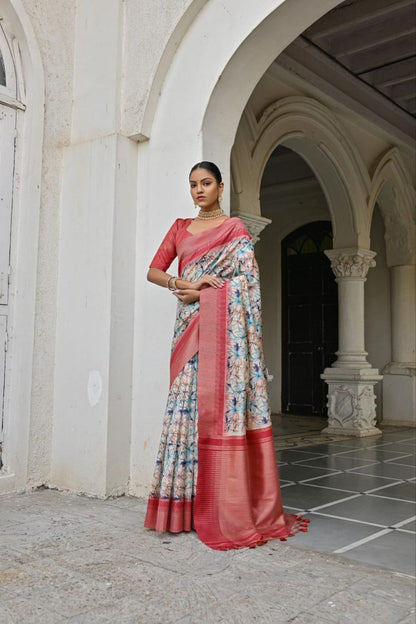 Wedding Wear Tussar Silk Saree