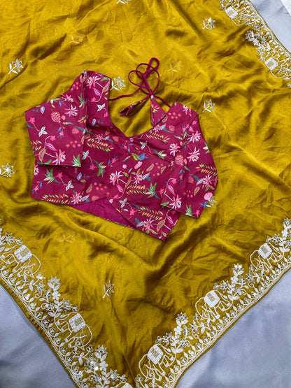 Wedding Wear Vichitra Saree