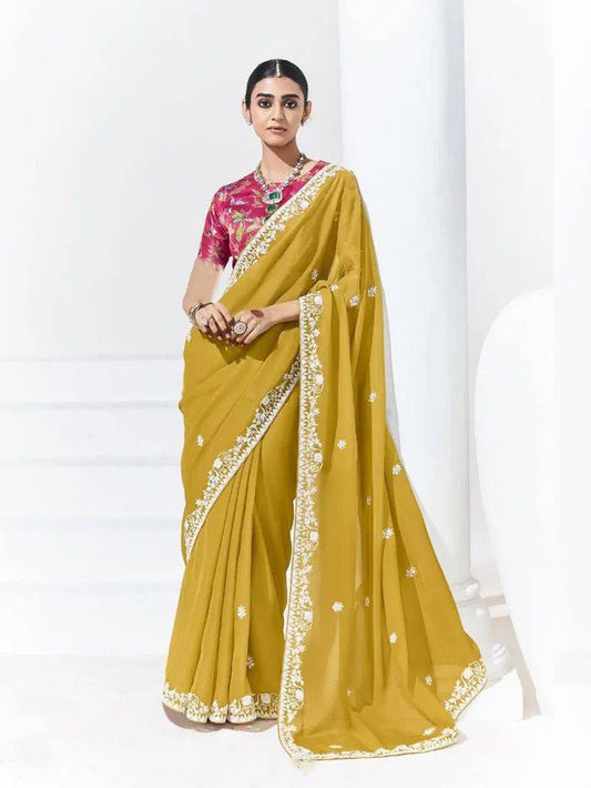 Wedding Wear Vichitra Saree
