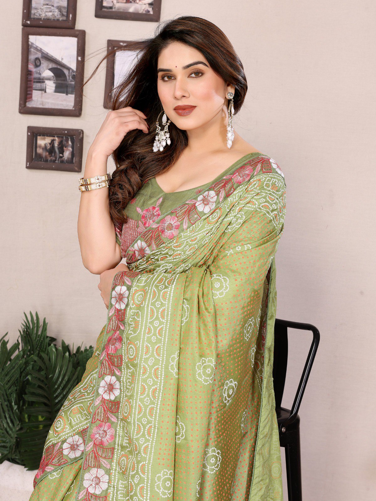 Wedding Wear vichitra Saree