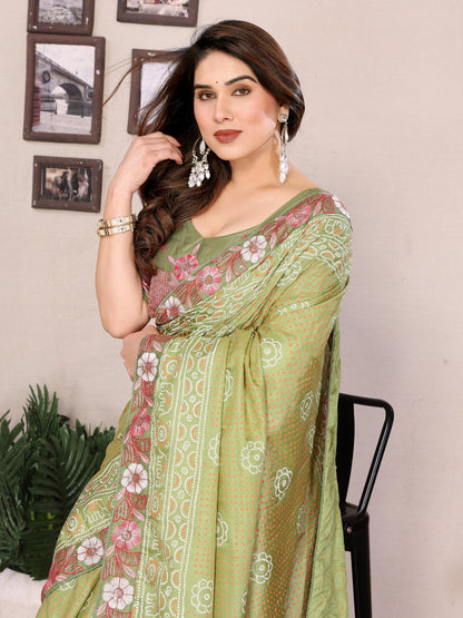 Wedding Wear vichitra Saree