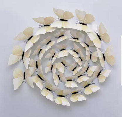 pack 12 3D Butterfly